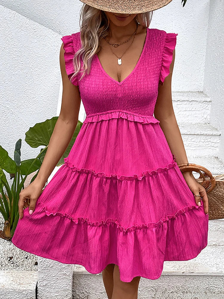 Rose Ruffle Dress